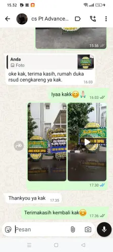 Testimonial Papan Bunga Pernikahan pasirkupa