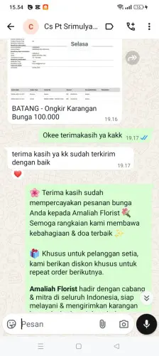 Testimonial Papan Bunga pasirkupa