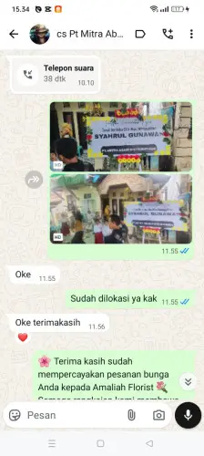Testimonial Papan Bunga pasirkupa