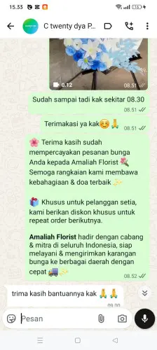 Testimonial Standing Flower pasirkupa