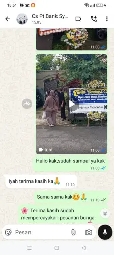 Testimonial Papan Bunga pasirkupa